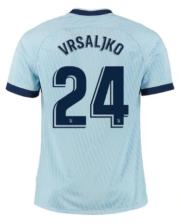 2019-20 Atletico Madrid Third Away Soccer Jersey Shirt Vrsaljko 24